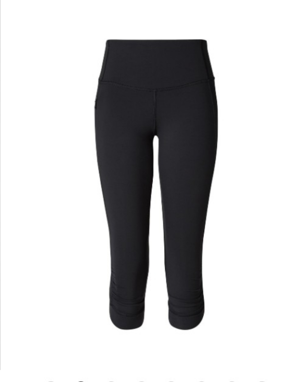 Lululemon Stop At Nothing Crop Black Size 4